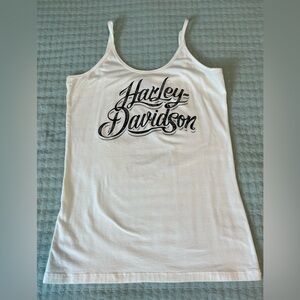 Harley Davidson White Cami. L